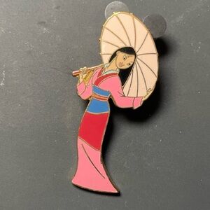 Disney Mulan Red and Pink Enamel Pin